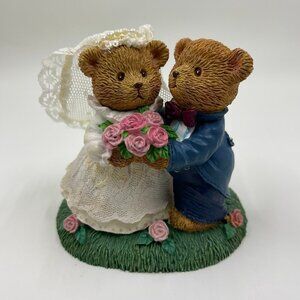 RUSS Teddy Town "Our Wedding Day" Figurine Collectible 3.5"